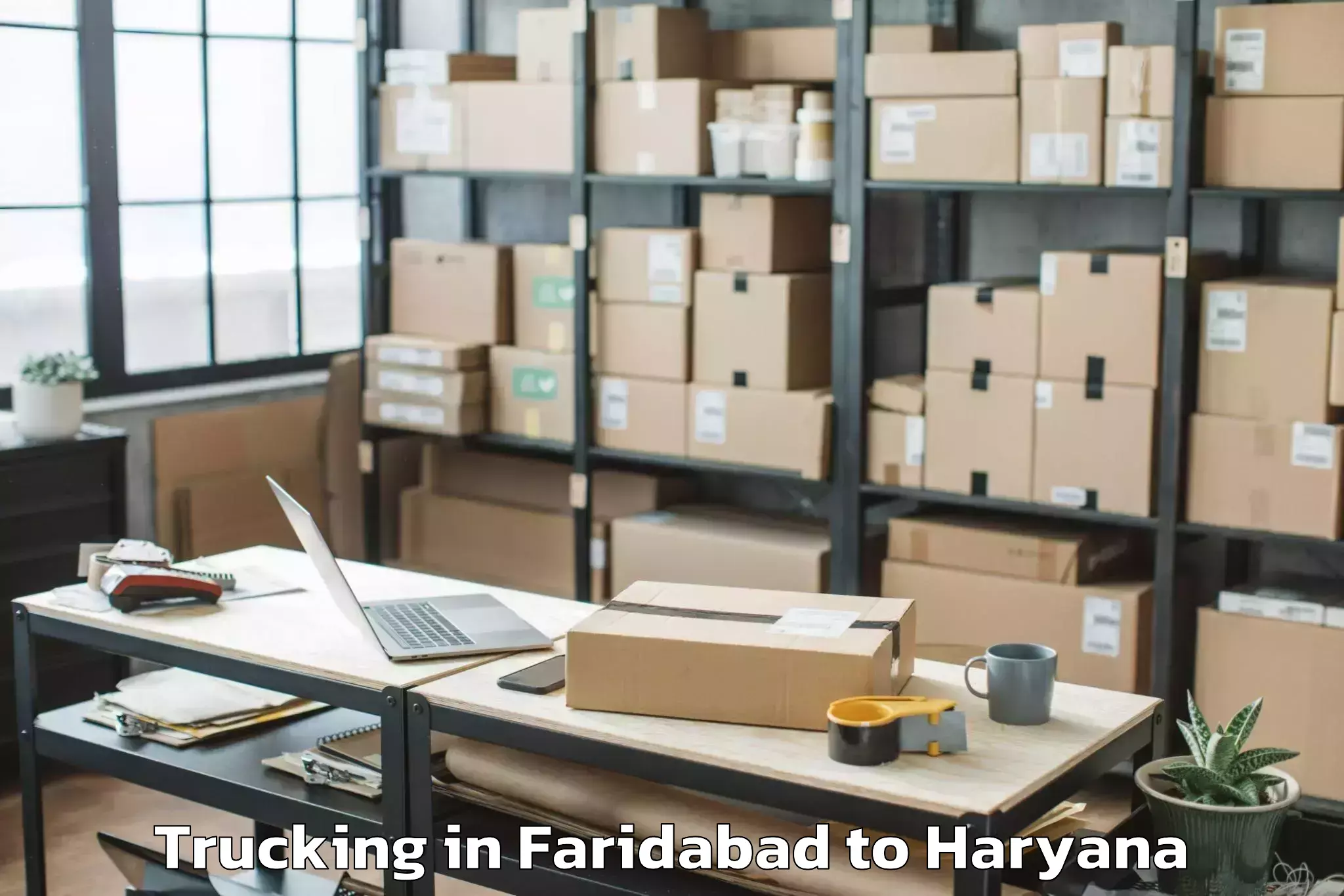 Top Faridabad to Radaur Trucking Available